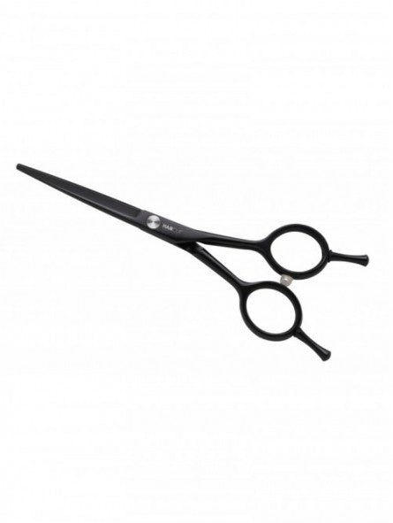 ciseaux droit coiffure barber noir haircut 5.5