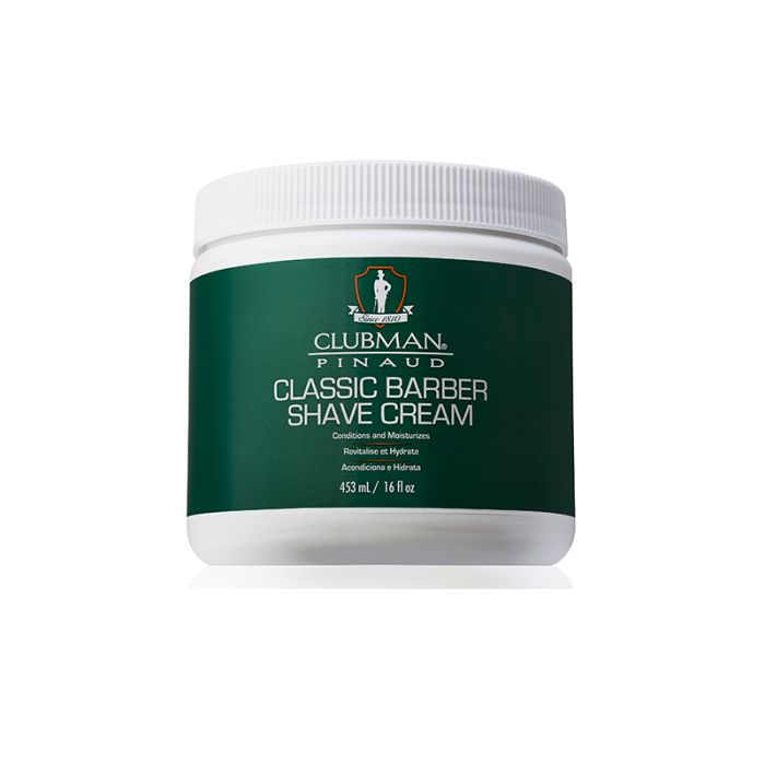 Fini les difficultés quotidiennes liées au rasage ! La crème à raser Clubman Classic Barber rend le rasage très rapide et facile pour un homme occupé comme vous. Obtenez un rasage de près et parfait à chaque fois tout en nourrissant et en protégeant la peau des rougeurs, des entailles et des coupures .