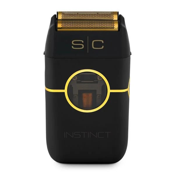 Mini rasoir électrique homme Instinct SC design noir or, portable et rechargeable